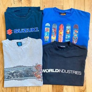 Rare Vintage Y2K Skate T-Shirts ( Bundle of 4 )